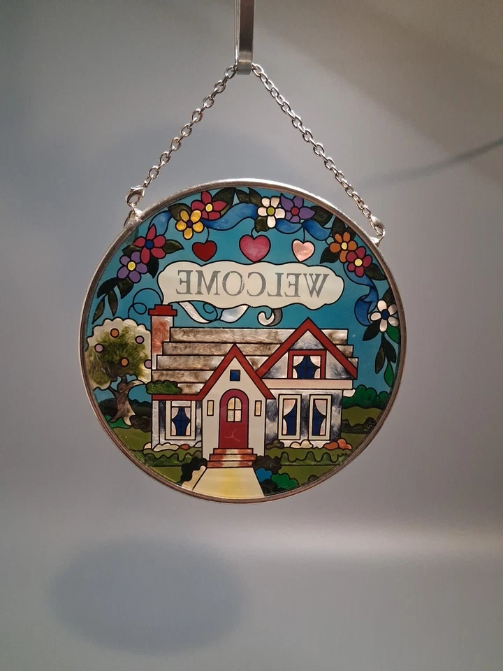 AMIA WELCOME STAINED GLASS SUN CATCHER - Image 2 of 4