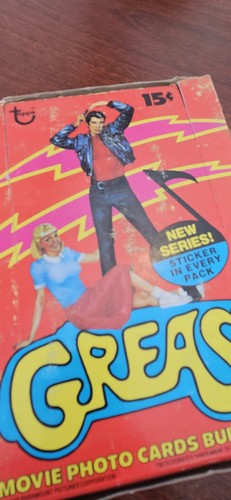 1978 TOPPS GREASE PHOTO MOVIE TRADING CARDS BOX 36 - Picture 2 of 12