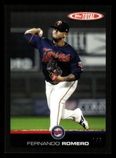 2019 Topps Total Black Parallel /5 #551B 551 Fernando Romero Minnesota Twins