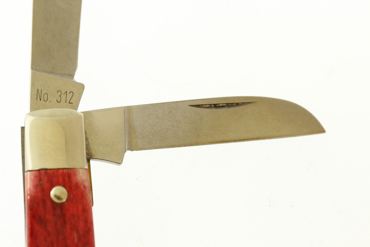 Vintage Browning Germany 312 Red Bone 3 Blade Folding Slip Joint