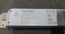 Alimentatore elettronico Tridonic PC 2x36 T8 PRO 1 pezzo NUOVO/CONFEZIONE ORIGINALE