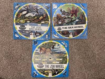 Vintage 1960er Zoo & Meer Lernräder x3 London Zoo Whipsnade Originale