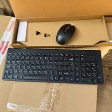 Original Lenovo SK-8861 2.4G Wireless Ultra-Thin Keyboard & Mouse Set-EU English