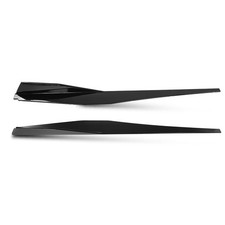 Side Skirt Extension Lip for Chevy Corvette C8 Stingray Z51 2020 2023 Black