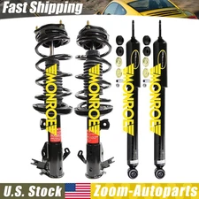 Front Monroe Struts & Rear Shock For 2013-2015 Honda Civic Lifetime Warranty