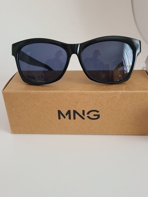 Mango Black Sunglasses Temple with Navy Lences