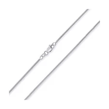 Solid 14k Yellow Gold or White Gold 0.9mm D/C Franco Chain Necklace with Lobs...