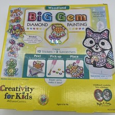 Big Gem Diamond Painting Kit - Create Your Own Woodland Forest Friends Diamond A