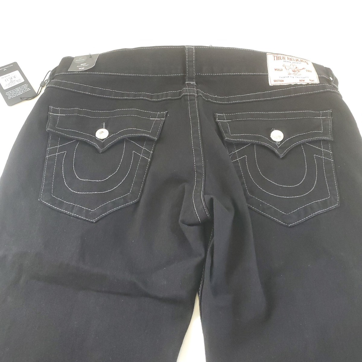 True Religion Ricky Flap SN Relaxed Straight Black True Religion Ricky Flap SN Relaxed Straight Black