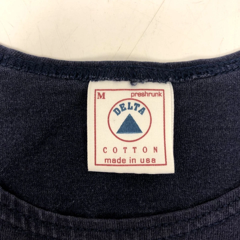 Camiseta sin mangas azul Delta de colección años 80 90 para hombre VIRGINIA BEACH camiseta náutica M Foto 4 de 4