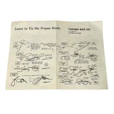 Yakima Bait Co Granger WA Vintage Fishing Bait Lure Brochure Price List 1975