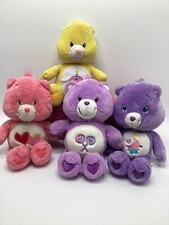Care Bears Plush Lot Share Sweet Dreams Bear Purple Love A Lot Birthday Bear 14  