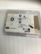 Stampin Up “Friendship Blooms” Wood/Rubber stamps new Set of 5 NOS