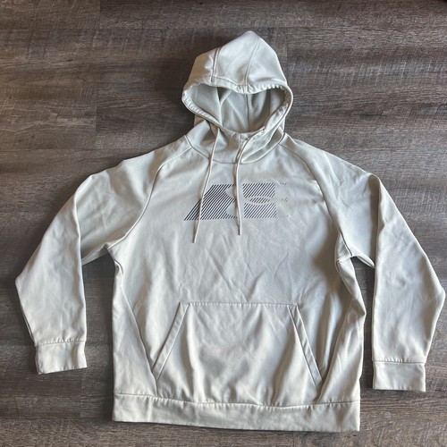 Under Armour Sweater Adult Large beige Hoodie Sweatshirt Pullover Mens - Picture 1 of 5