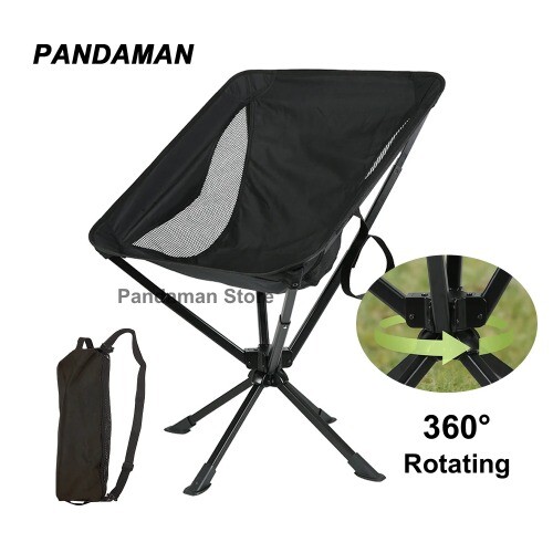 360 Degree Swivel Portable Chair Small Compact Collapsible Folding Chair - Bild 7 von 17