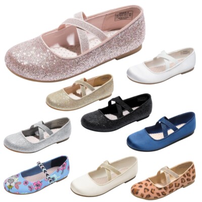 Girls Flat Shoes Kids Toddler Shoes Princess Dress Wedding Ballerina Shoes Hot