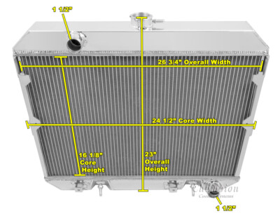 RS Champion 3 Row Radiator W/ 16