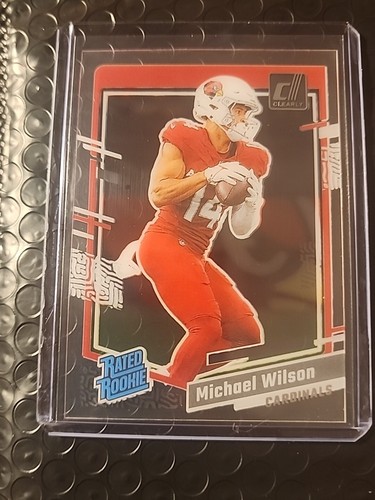 Michael Wilson 2023 ologramma argento rookie con valutazione ottica #204/76 Cardinals M248 - Foto 8 di 13