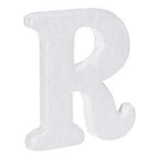 Foam Letters R Letter EPS White Polystyrene Letter Foam 100mm/4 Inch