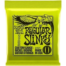 Ernie Ball 2221 Regular Slinky Electric Guitar Strings 10-46 - Free Shipping!
