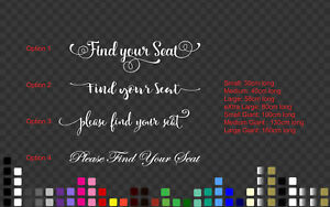 Seating Chart Decal