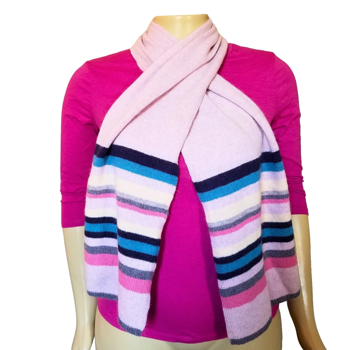 Bufandas y estolas Angora a Rayas para mujeres