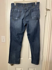 5.11 Tactical Mens Blue Jeans Sz 34x30 Pants Defender Flex Straight (33.5x29.5)