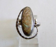 Custom Free Form Oval Design Sterling Silver 925 Mother of Pearl Ring