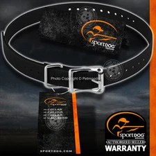 SportDOG SAC00-10812 Genuine 1-inch Replacement Dog Collar Strap Black Color