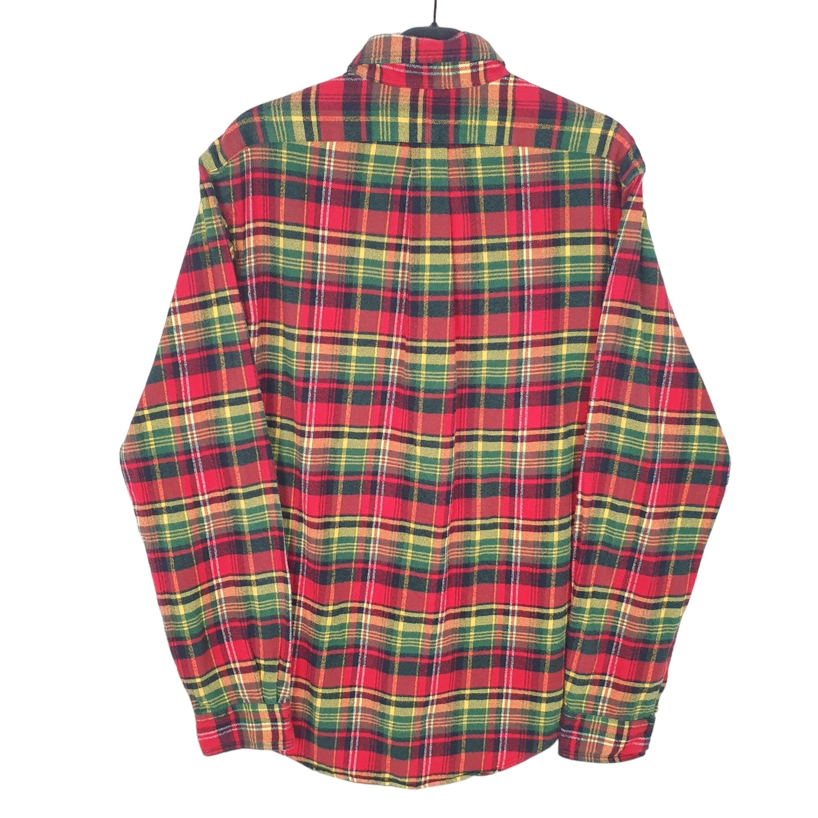 RALPH LAUREN Red Check Shirt Custom Fit Flannel Overshirt Shacket Long Sleeve M image 3
