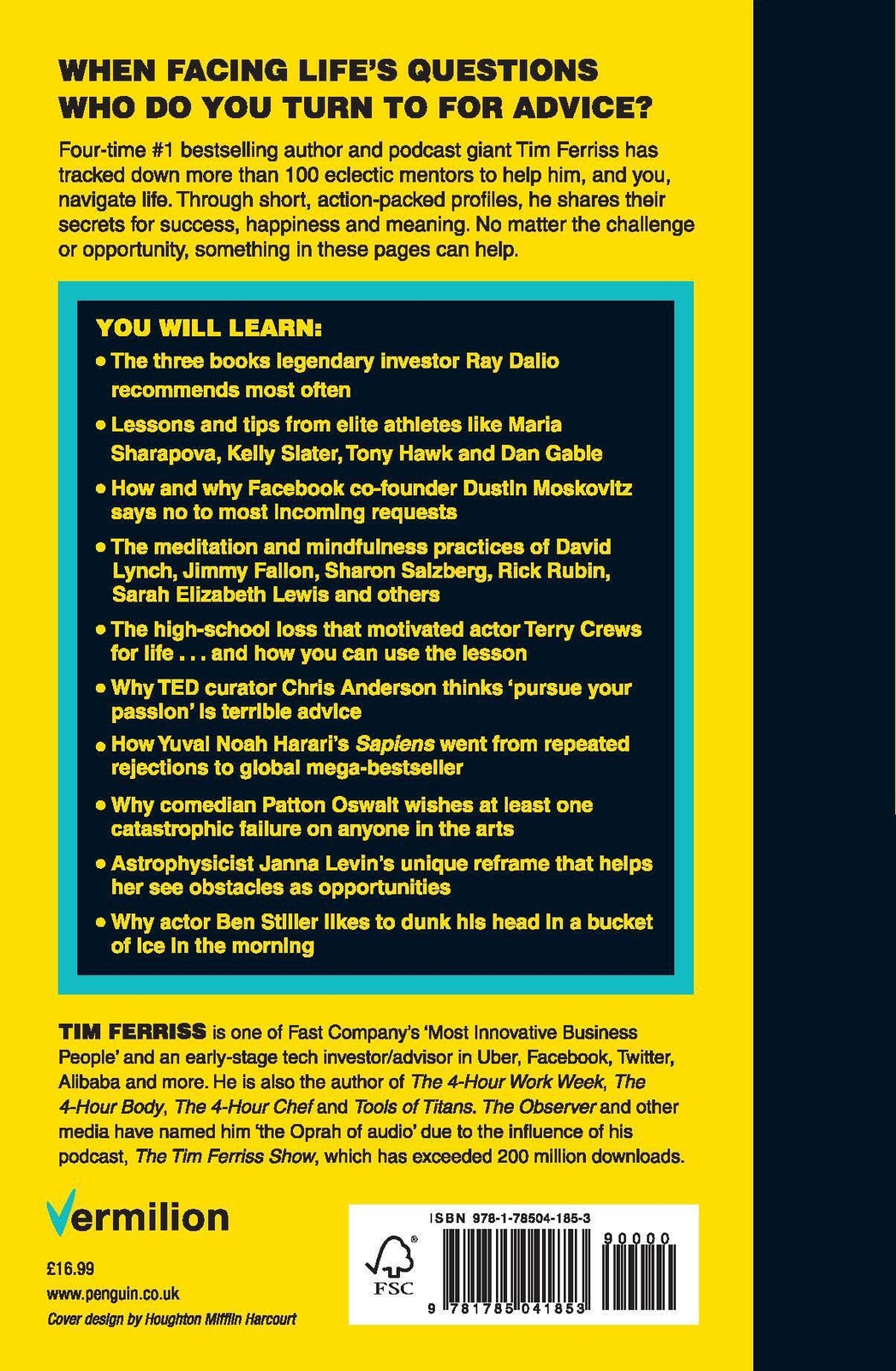 Thumbnail - Tribe Of Mentors | Timothy Ferriss | Taschenbuch | Vermilion | Xxi |