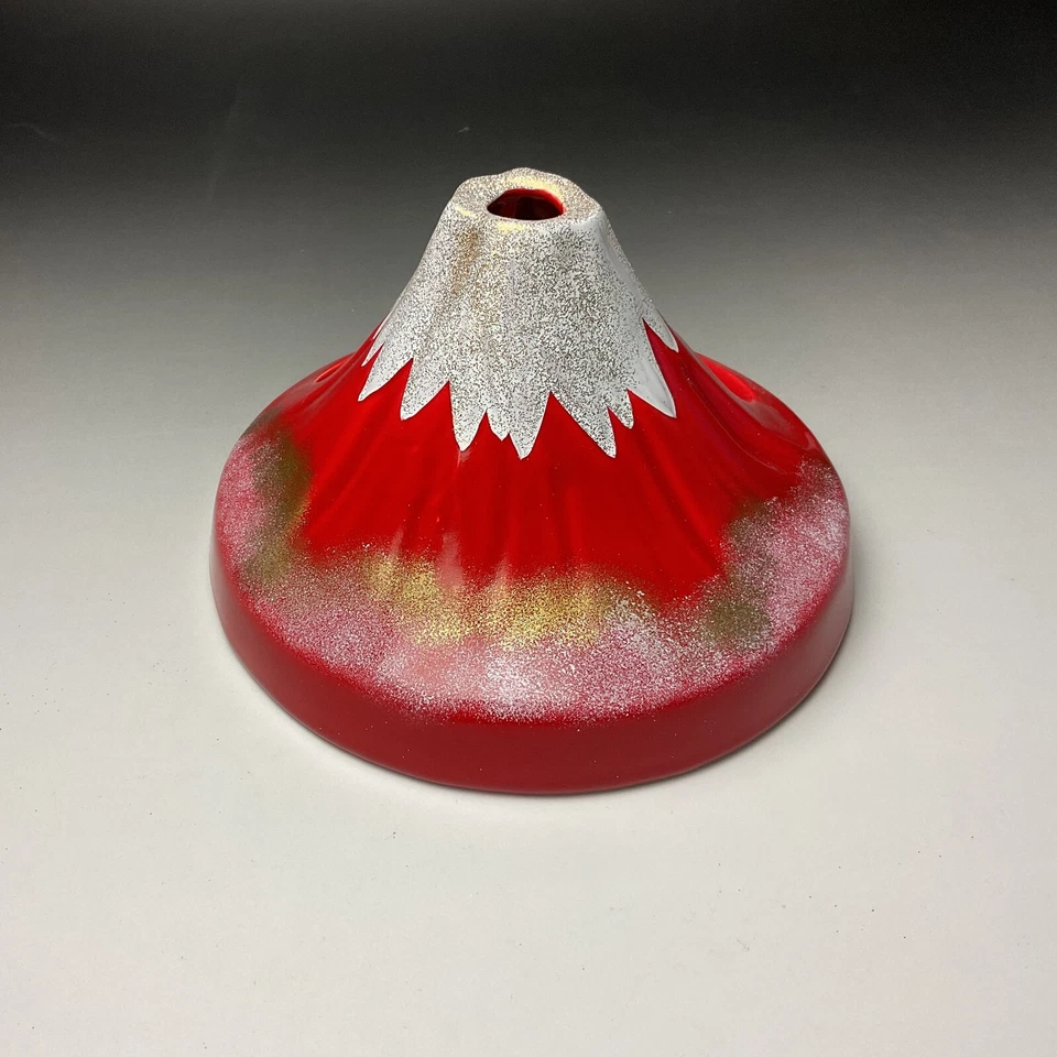 Quemador de incienso soporte bobina mosquito cerámica polvo nieve polvo rojo Fuji montaje Foto 2 de 4