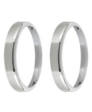 2 x Knightsbridge BT14CHR Chrome Bezel For BT14 Bathroom Ceiling Bulkhead Light