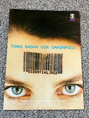 Vintage 1995 Magazine Advert Picture Essential Mix Tong Sasha Cox Oakenfold Ad