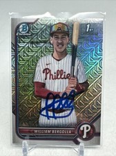 WILLIAM BERGOLLA SIGNED 2022 BOWMAN MOJO 1st BCP-159 Chicago White Sox