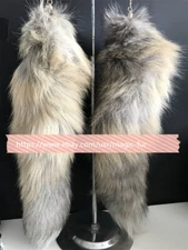 Wholesale 18inch Big Golden island Fox Tail Fur Tail Keychain Cosplay Bag Charm