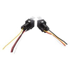 2pcs Automotive Relay With Wires Harness Socket Set 12v 3040 Amp 4-pin New 2pcs Automotive Relay With Wires Harness Socket Set 12v 3040 Amp 4-pin New