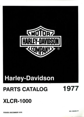 1977-78 Harley Davidson XLCR-1000 Cafe Racer Parts Catalog 99426 