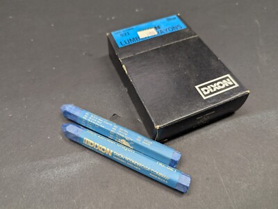 Dixon Lumber Marking Crayons, 4.5'' x 1/2'' Hex, Blue, 12-Pack 521