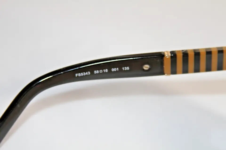 Authentic Black FENDI FS5343 sunglasses with case in great condition Italy Fendi FS5343 Frame Only Sunglasses Made in Italy 58-16-135  main image 4