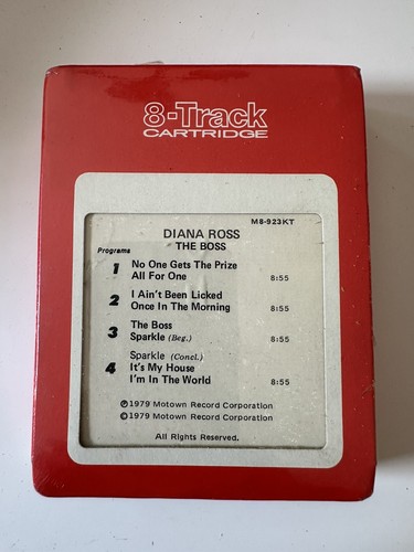 New Sealed 8 Track Cartridge Diana Ross The Boss Motown Records (11) - Picture 2 of 2