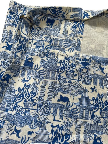 Cotton Adjustable Apron/ Asian , Animal Print : Front Pocket - Picture 2 of 3