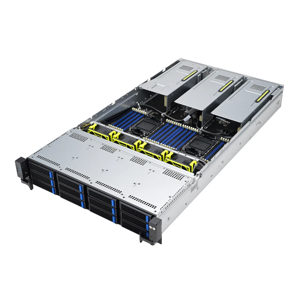 Customizable ASUS 2U Rack Server RS720-E11-RS12U 12x 3.5" NVMe For Intel LGA4677 - Image 2 of 4