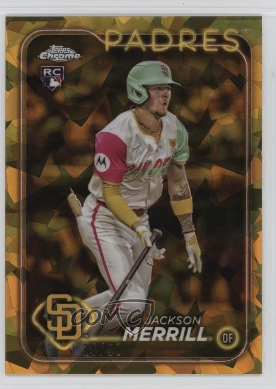 2024 Topps Chrome Update Sapphire Gold 26/50 Jackson Merrill Rookie RC 6m7