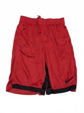 Nike Boys Red Dri-Fit Athletic Basketball Shorts L