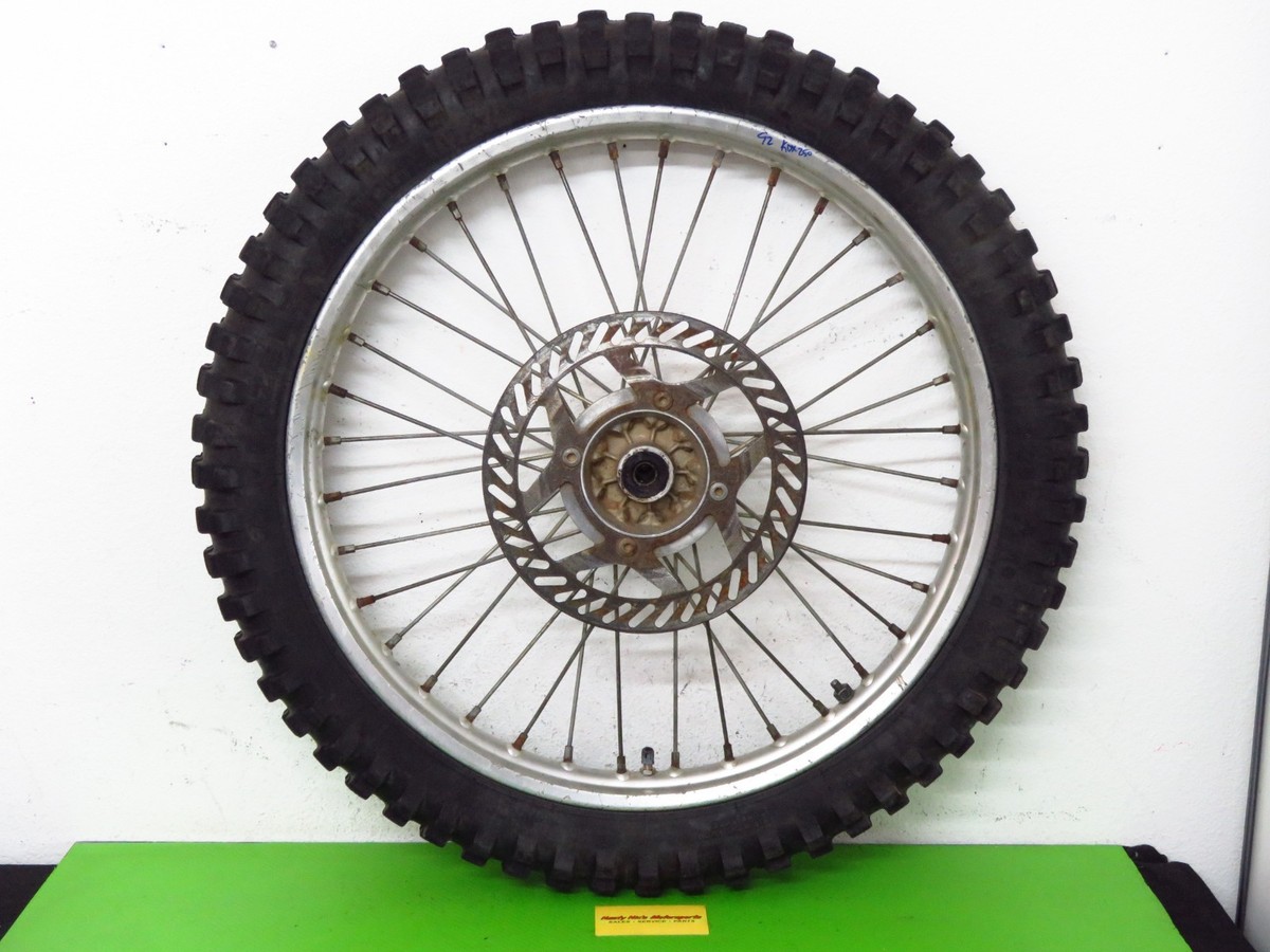 1991 Kawasaki Kdx250 Gold Rim Front Wheel Assembly 41090-1084 for
