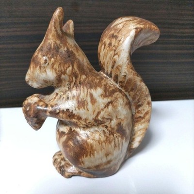 Ego Stengods Ceramic Squirrel Figurine By Willy Fischer Vintage 5.1in (13cm)