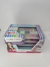 Make It Real Ultimate Bead Studio Kit 2600 Beads Storage Tray Jewelry Making New