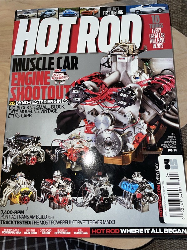 Hot Rod Magazine February 2015 Muscle Car Engine Shootout