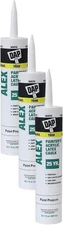 DAP Alex Painter's Acrylic Latex Caulk, White, 10.1 oz. (Pack of 3), White 